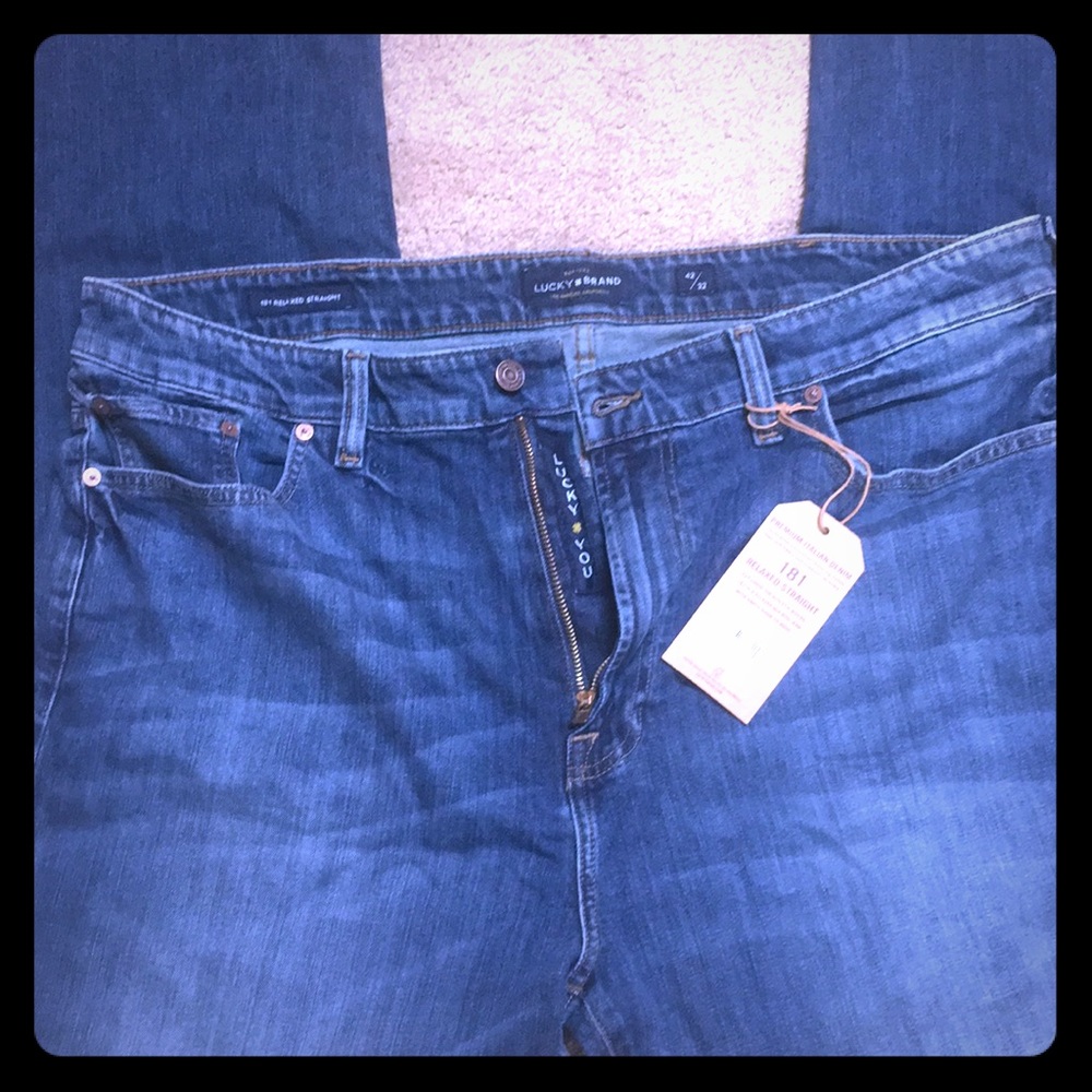 Lucky Brand 181 Relaxed Straight Men’s Jeans NWT!